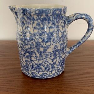 Vintage Workshop by Gerald Henn Blue Spongeware Pitcher